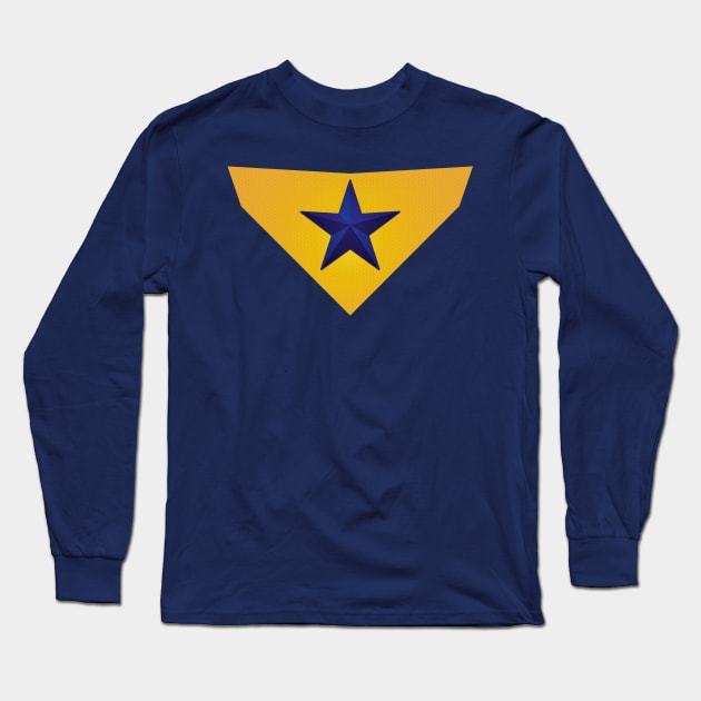 Booster Gold Long Sleeve T-Shirt by Ryan